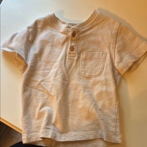 H&M Tan Short Sleeve Tee Relaxed Fit